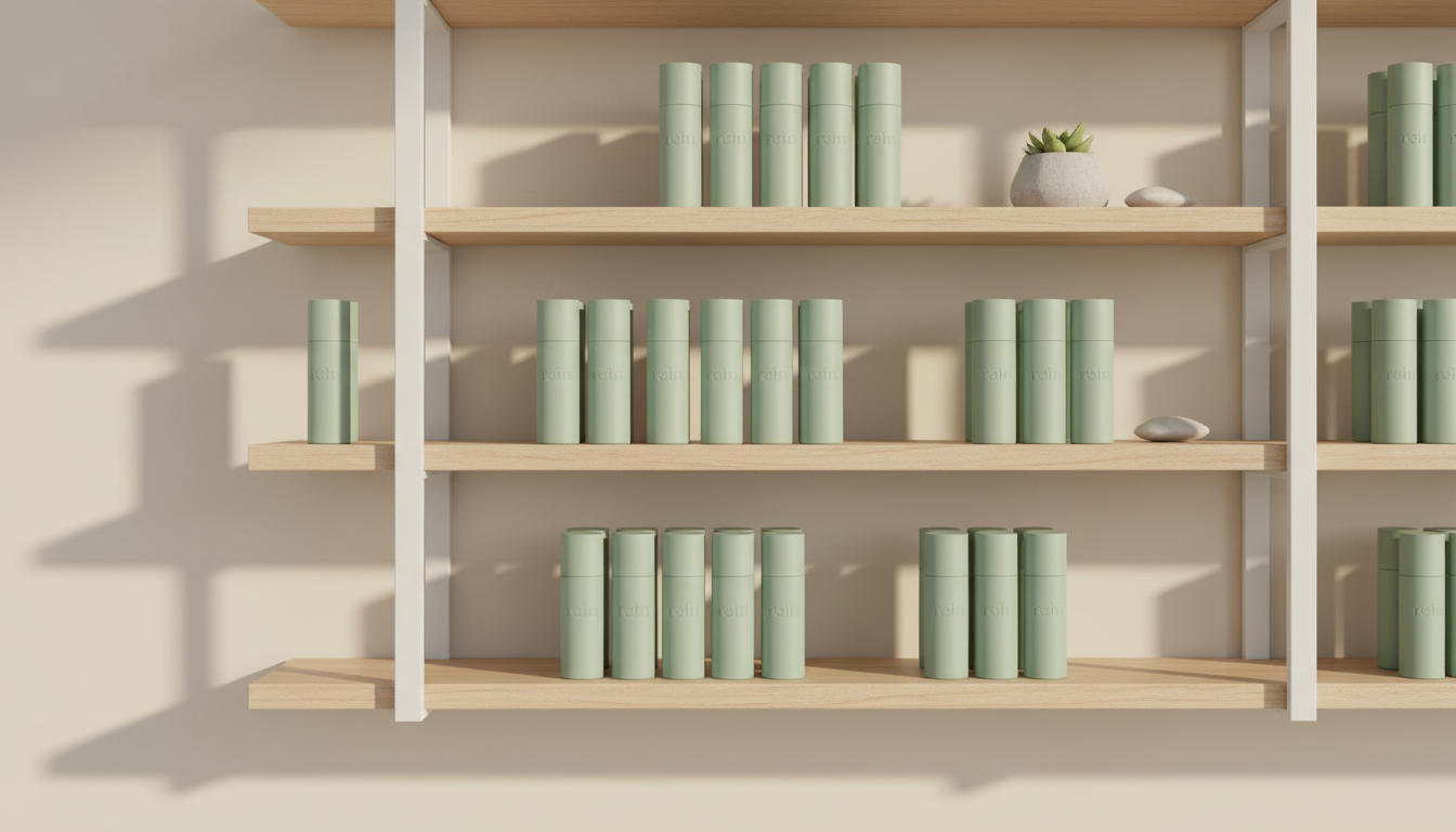 Rein producten op rek